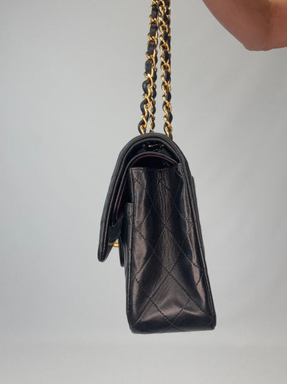 Chanel Quilted Lambskin Classic Double Flap - Vintage / Black