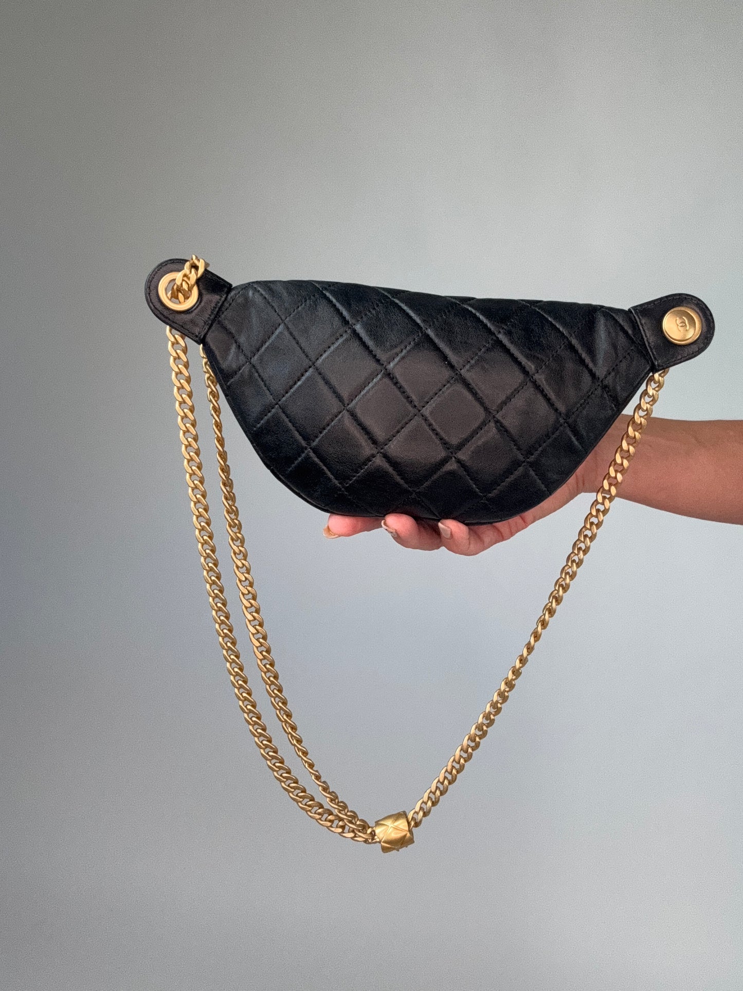 Chanel Waist Bag Sweetheart -Black