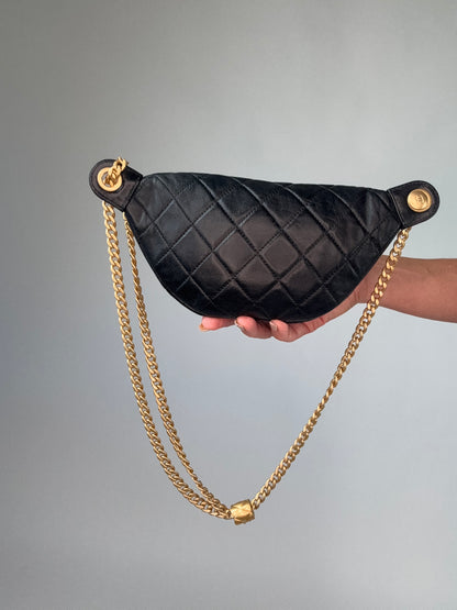 Chanel Waist Bag Sweetheart -Black