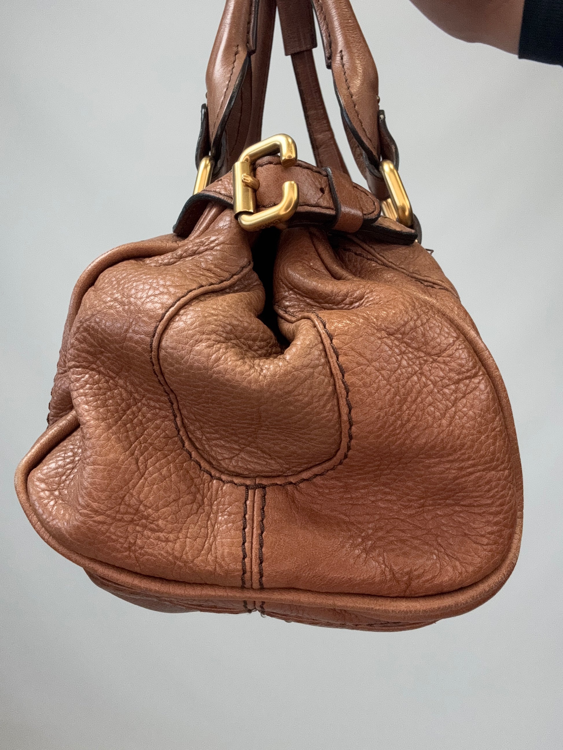 Chloé Paddington Shoulder Bag Brown right side
