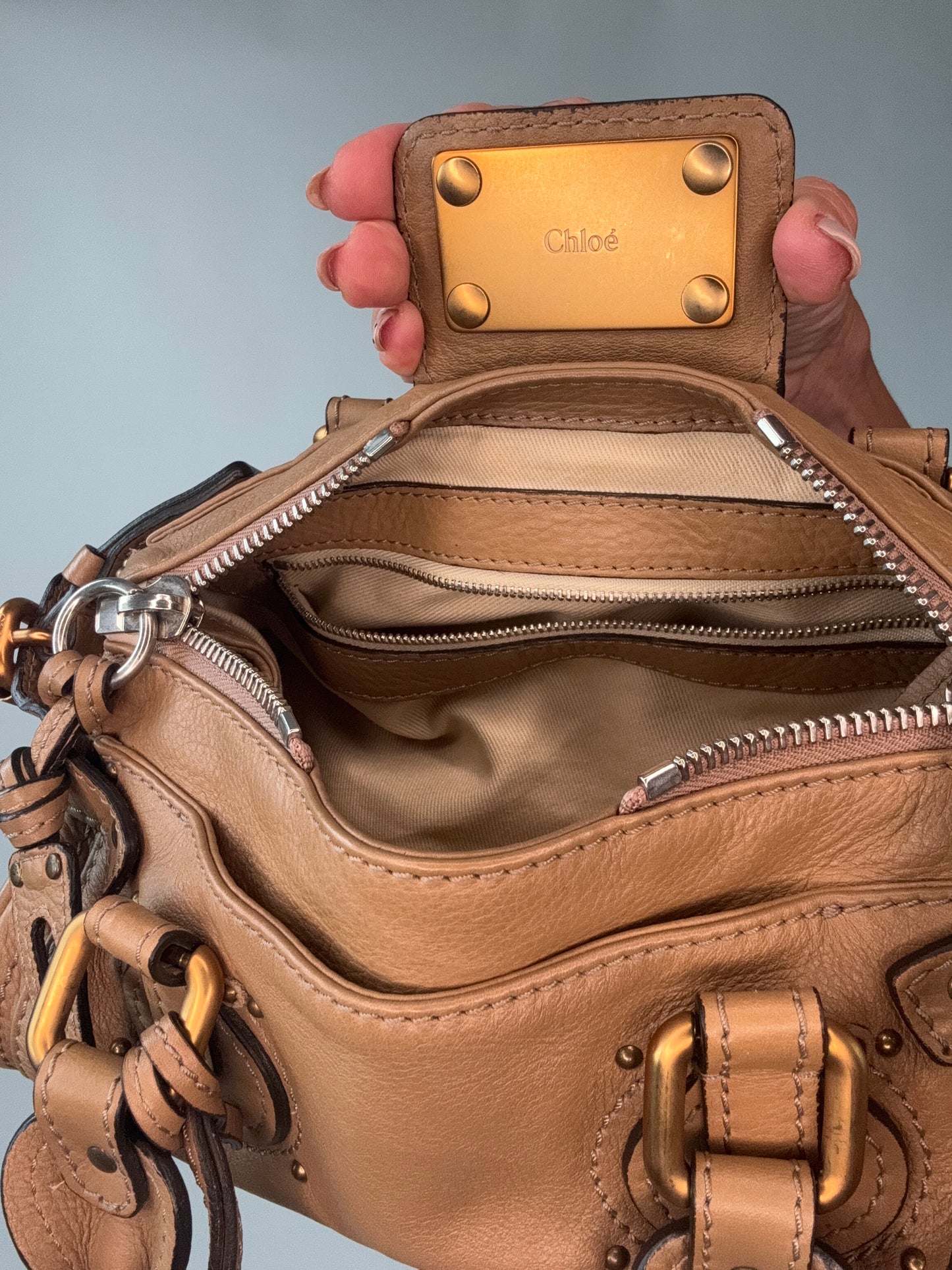 Chloé Mini Leather Paddington Bag - Brown