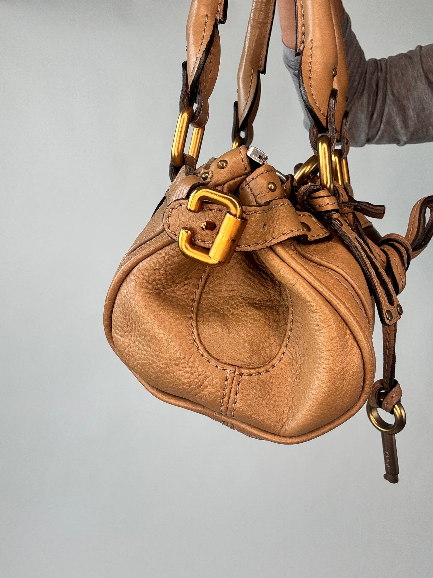 Chloé Mini Leather Paddington Bag - Brown