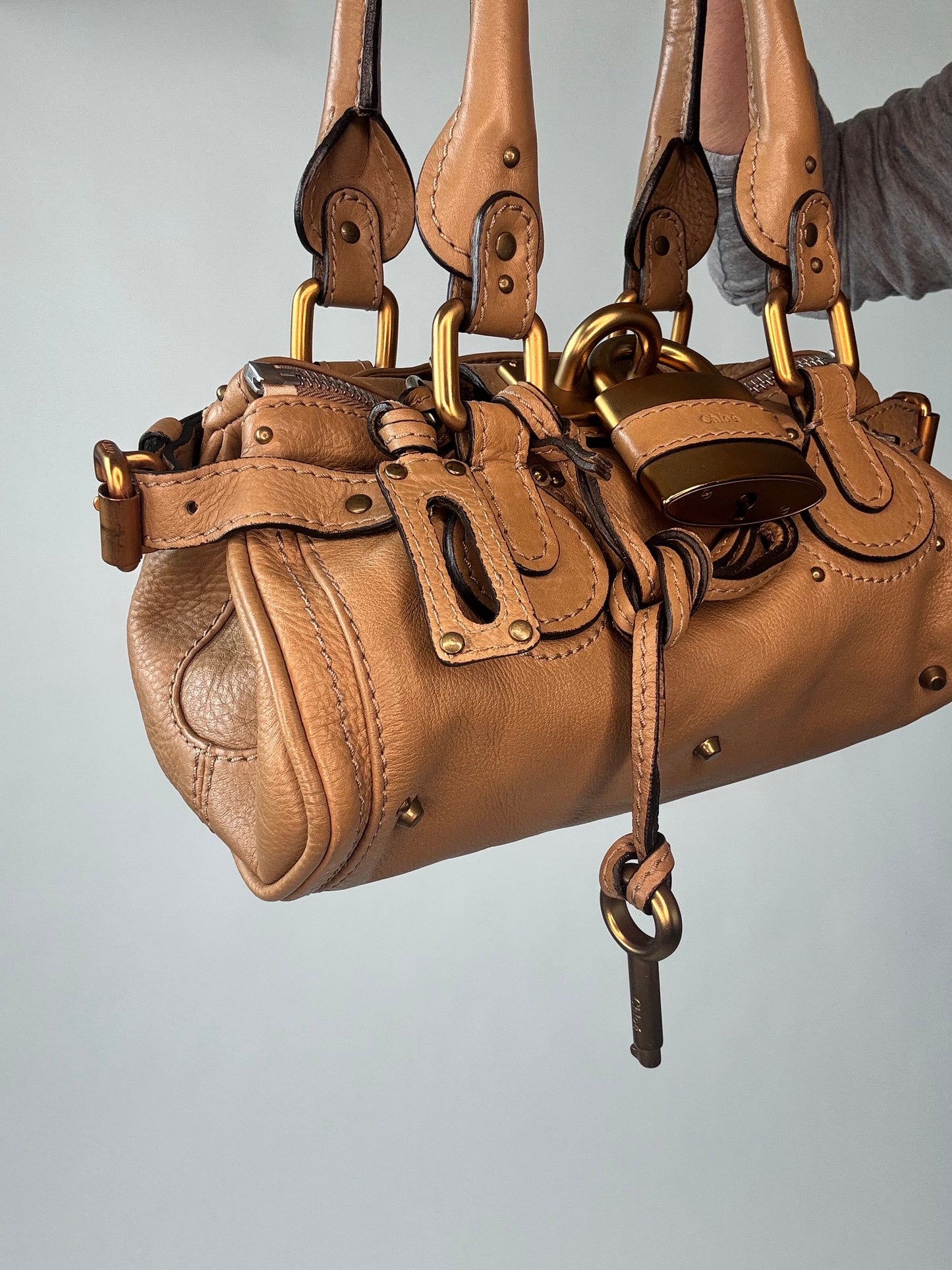 Chloé Mini Leather Paddington Bag - Brown