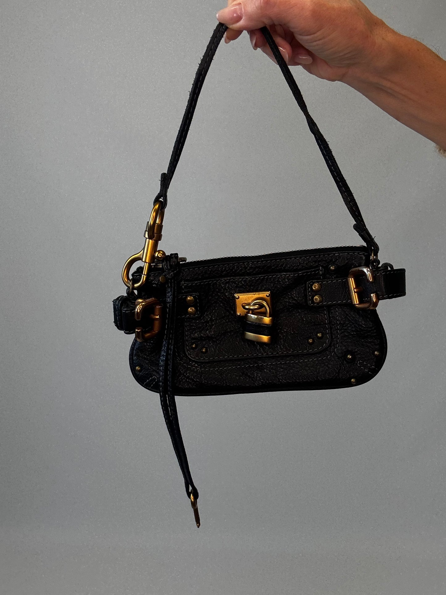 Chloe Mini Paddington - Black - Vintage