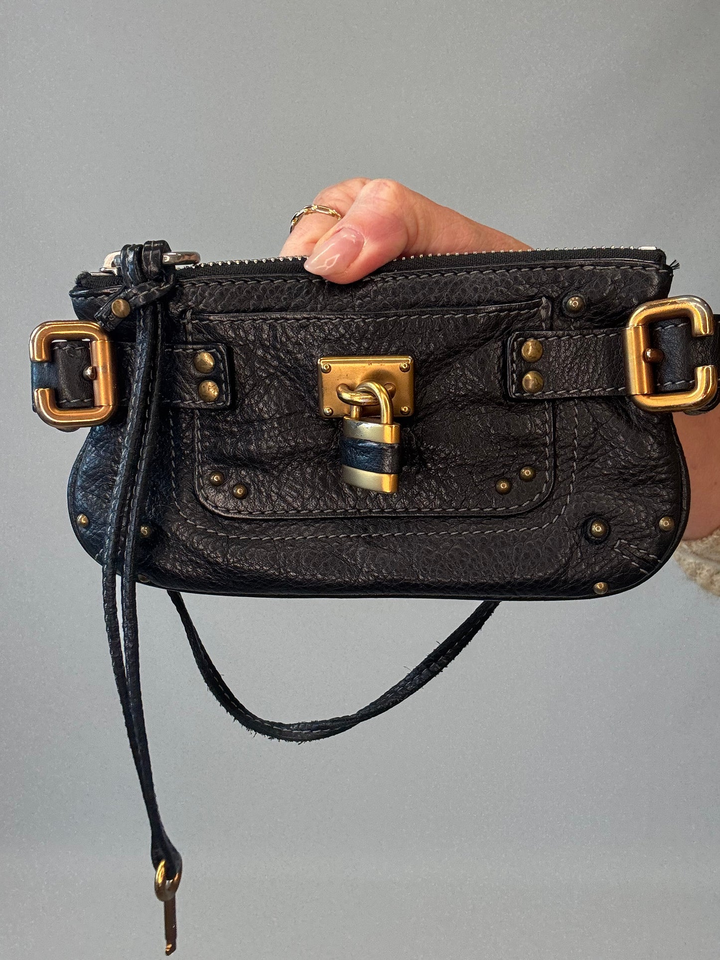 Chloe Mini Paddington - Black - Vintage