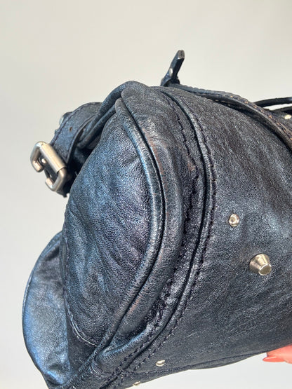 Chloe Paddington Satchel Bag - Metallic Blue