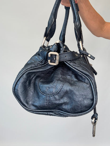 Chloe Paddington Satchel Bag - Metallic Blue