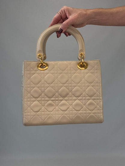 Christian Dior Cannage Lady Dior - Cream