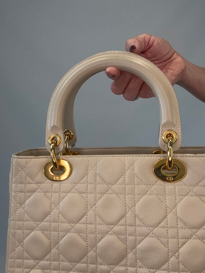 Christian Dior Cannage Lady Dior - Cream