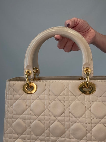Christian Dior Cannage Lady Dior - Cream