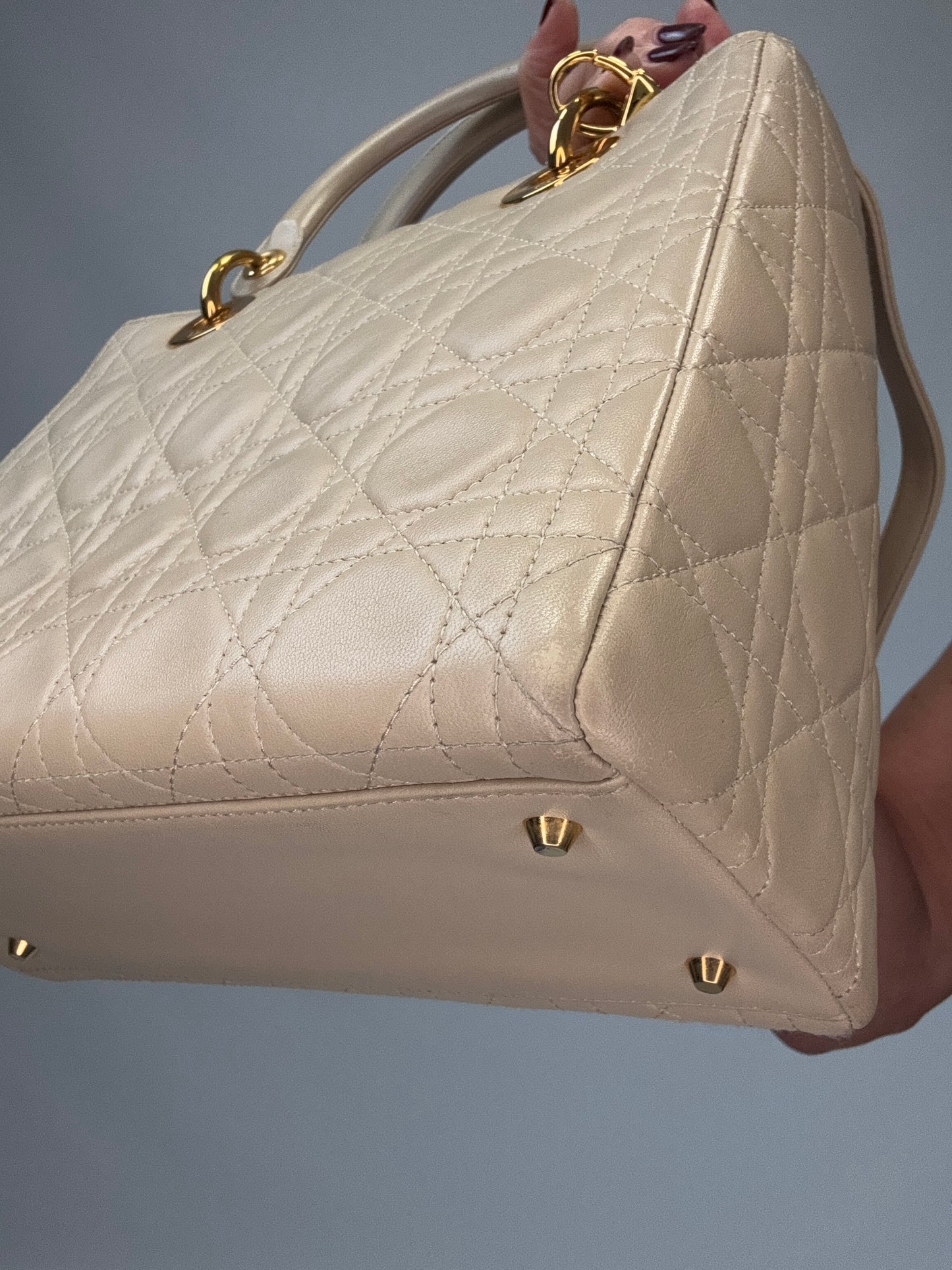 Christian Dior Cannage Lady Dior - Cream