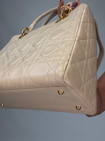 Christian Dior Cannage Lady Dior - Cream