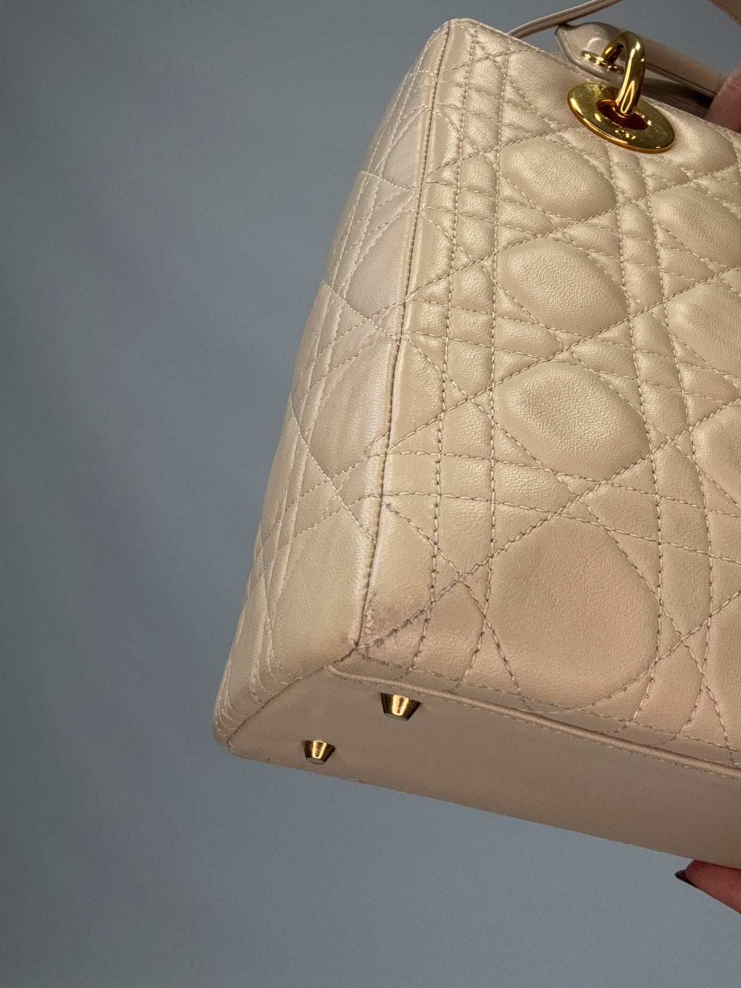 Christian Dior Cannage Lady Dior - Cream