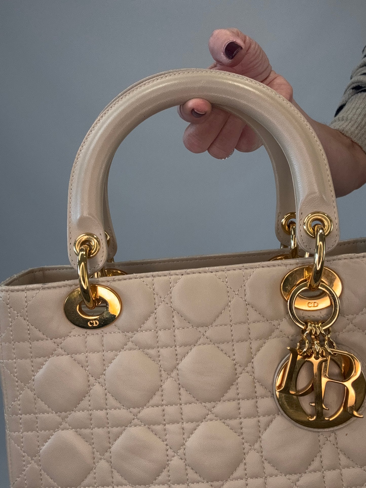 Christian Dior Cannage Lady Dior - Cream