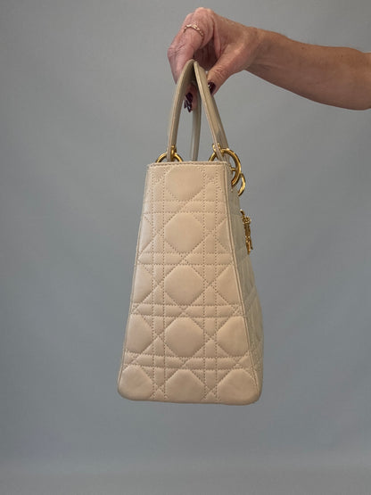 Christian Dior Cannage Lady Dior - Cream