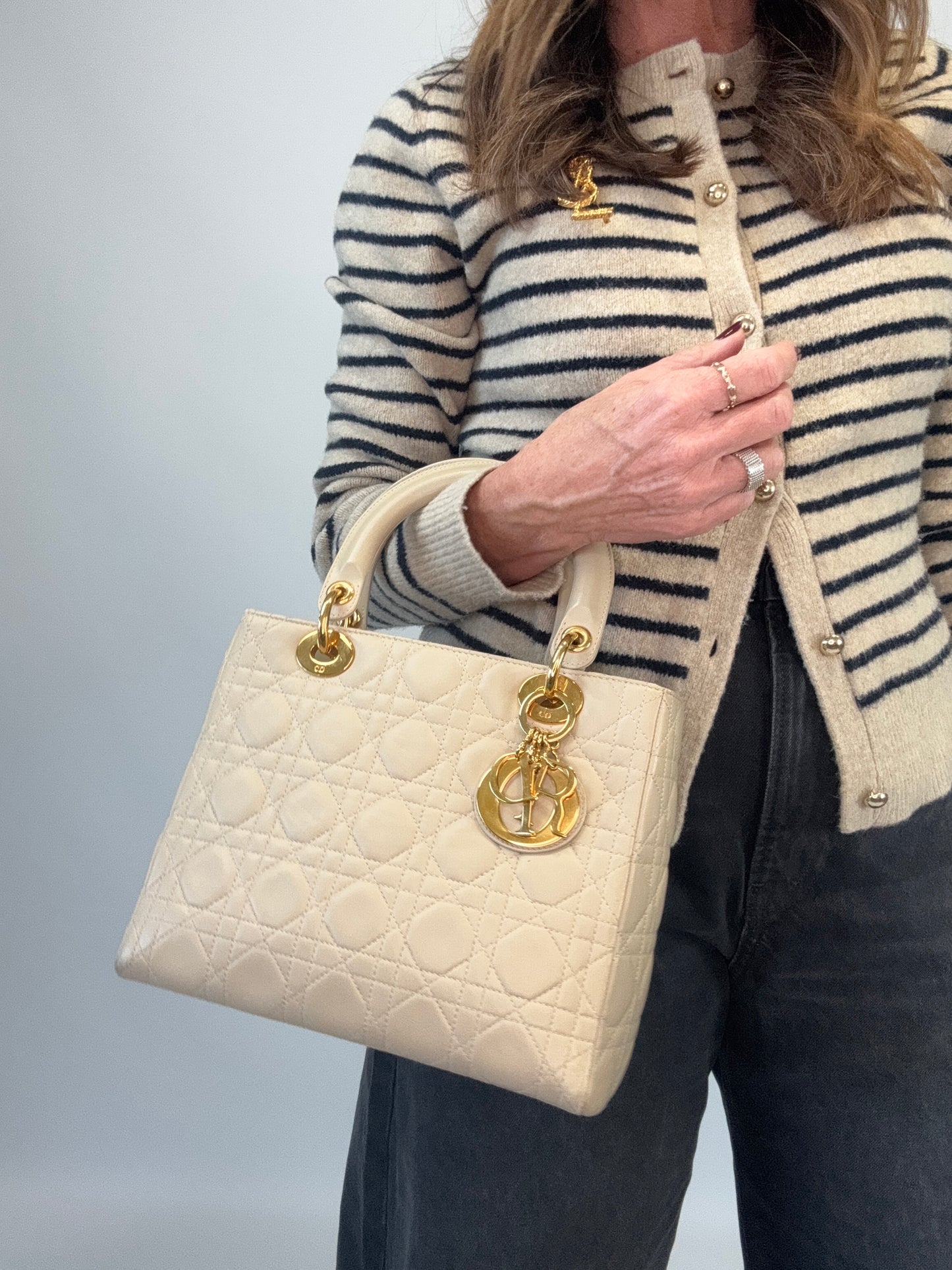 Christian Dior Cannage Lady Dior - Cream