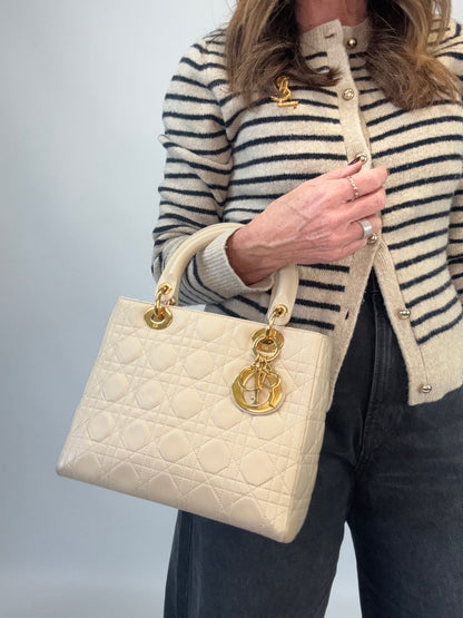 Christian Dior Cannage Lady Dior - Cream
