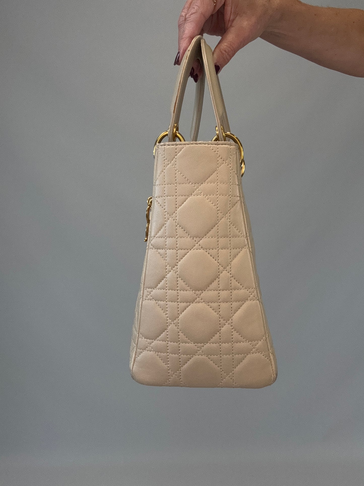 Christian Dior Cannage Lady Dior - Cream