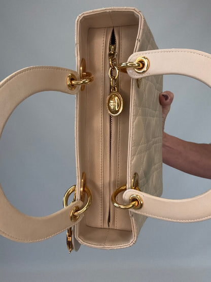 Christian Dior Cannage Lady Dior - Cream