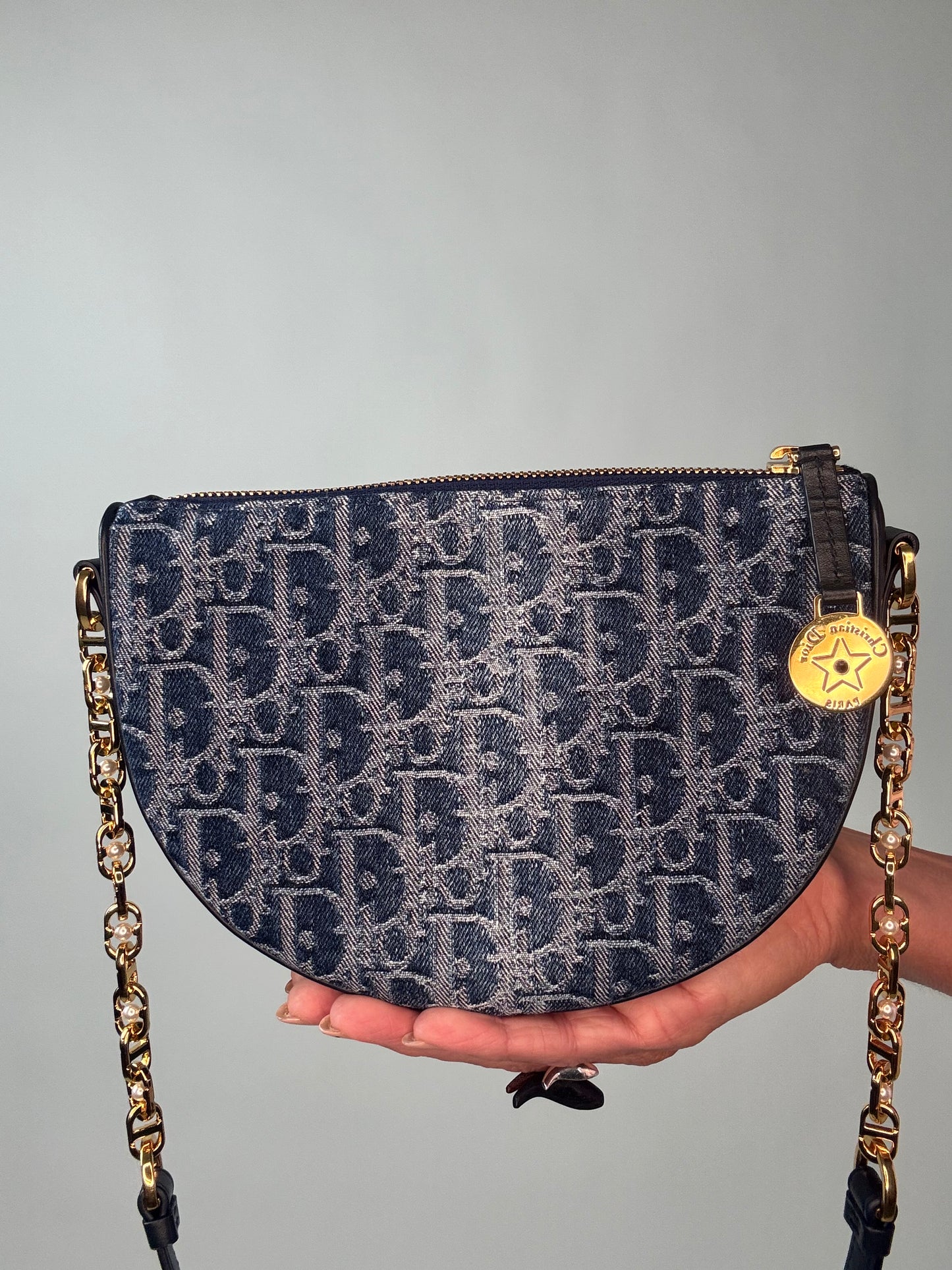 Christian Dior Diorstar Callisto Obligue Denim