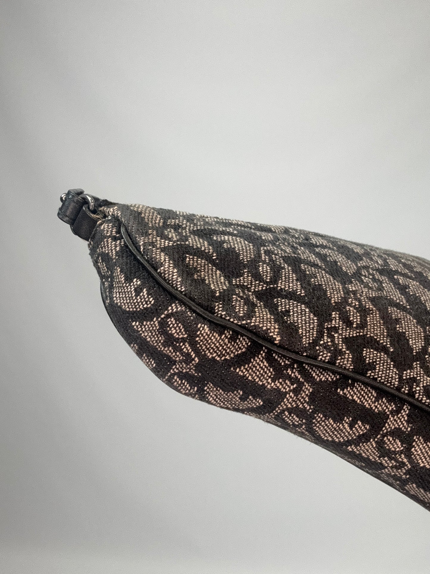 Christian Dior Monogram Mini Saddle Pochette - Navy