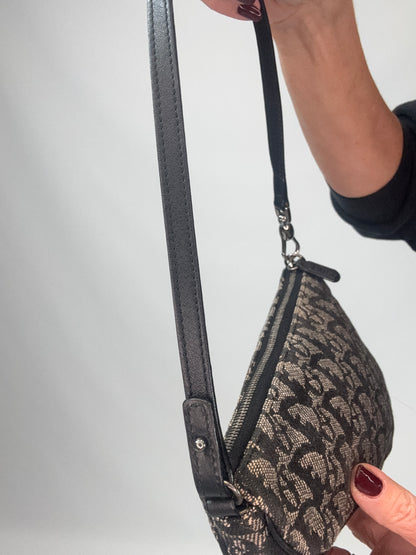 Christian Dior Monogram Mini Saddle Pochette - Navy