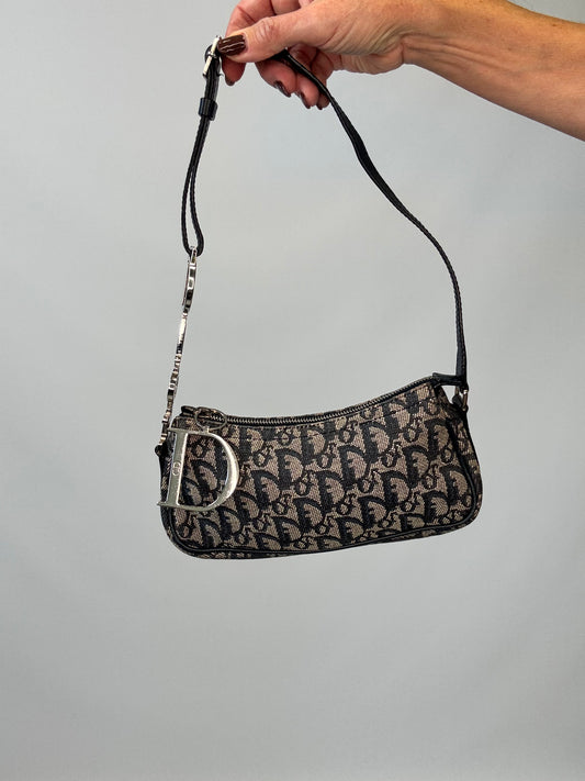 Christian Dior Trotter Charm Pochette - Blue