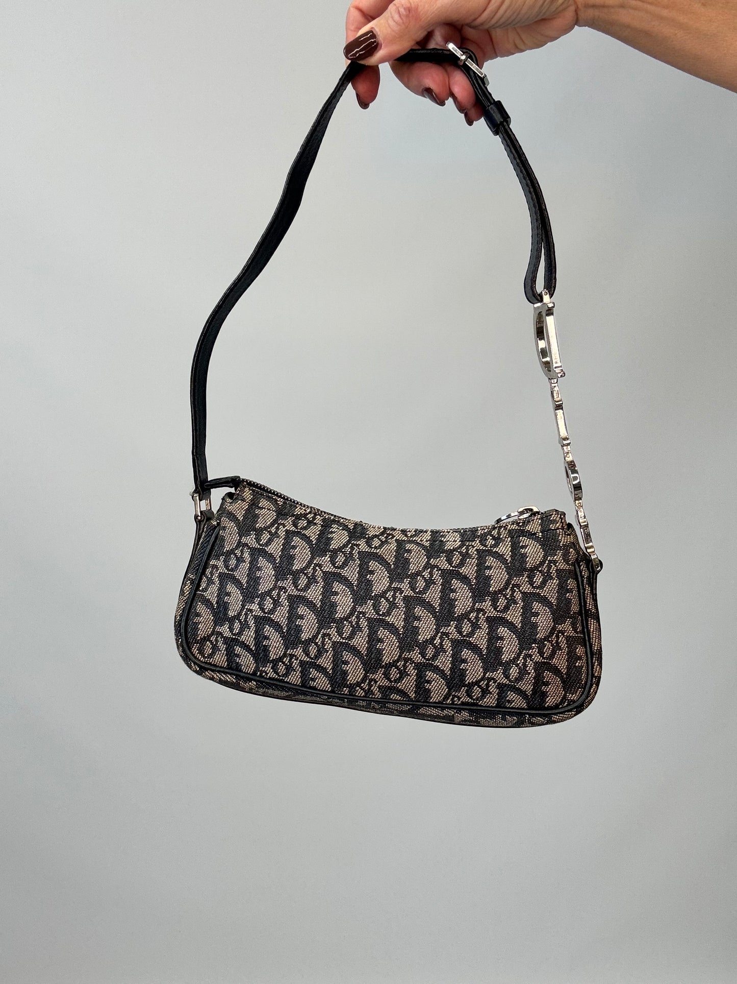 Christian Dior Trotter Charm Pochette - Blue