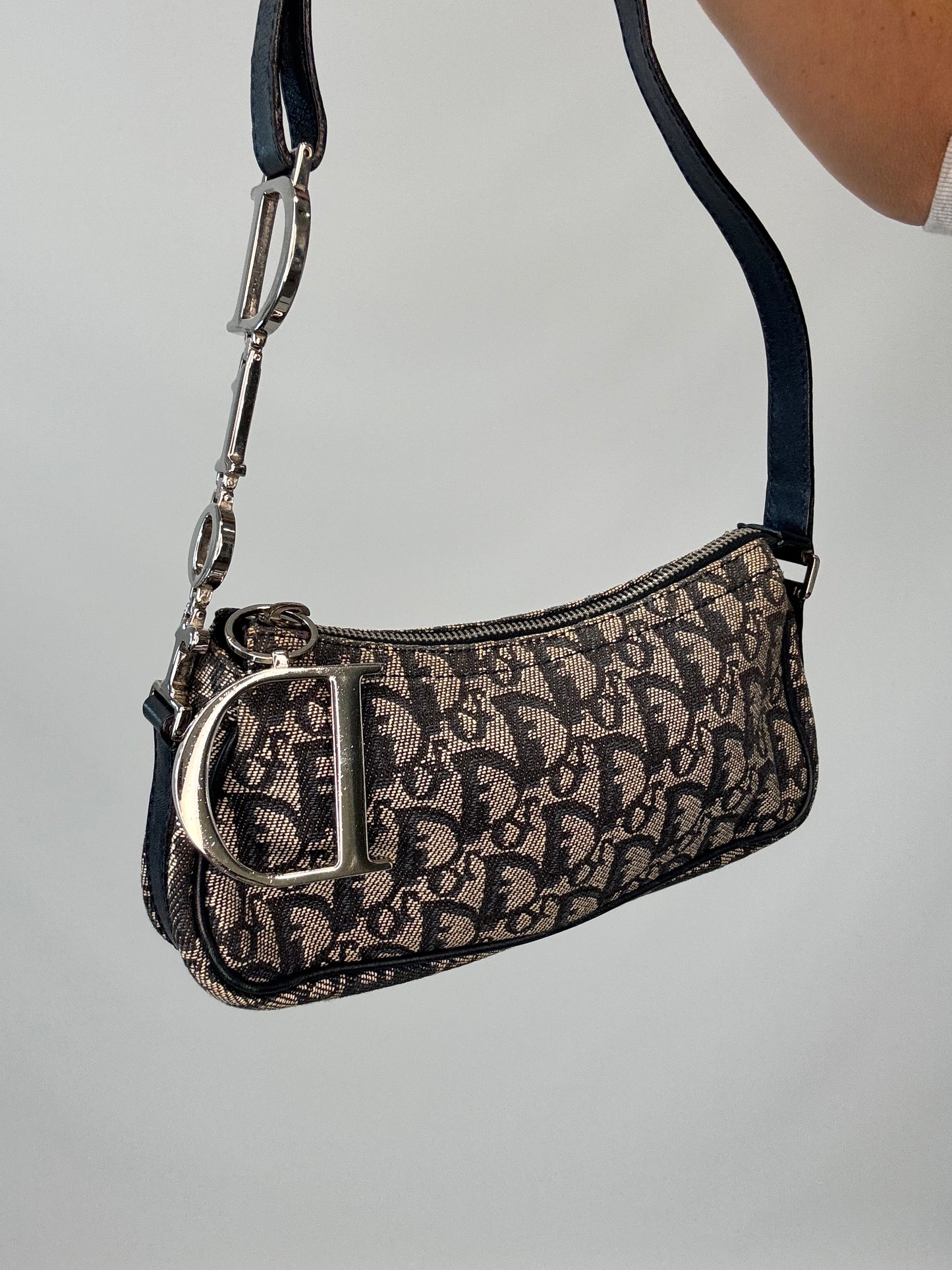 Christian Dior Trotter Charm Pochette - Blue