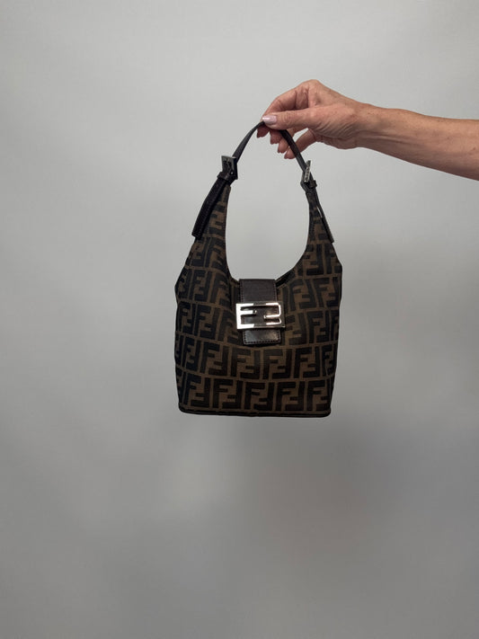 Fendi Zucca Mamma Baguette Shoulder Bag