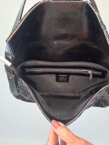 Fendi Beaded Baguette  Vintage 1997 - Black