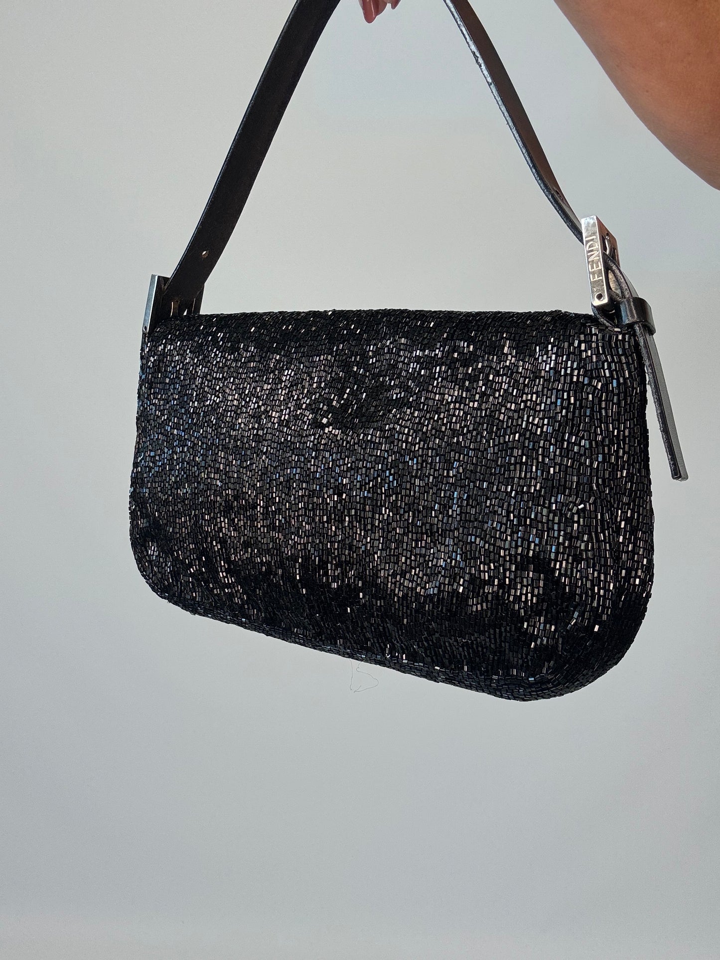 Fendi Beaded Baguette  Vintage 1997 - Black
