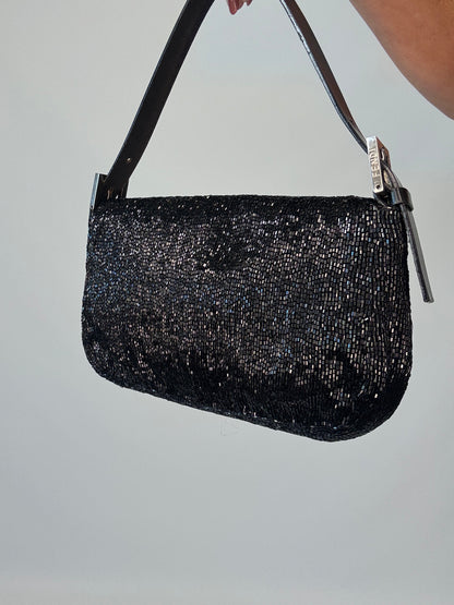 Fendi Beaded Baguette  Vintage 1997 - Black