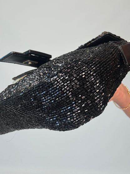 Fendi Beaded Baguette  Vintage 1997 - Black