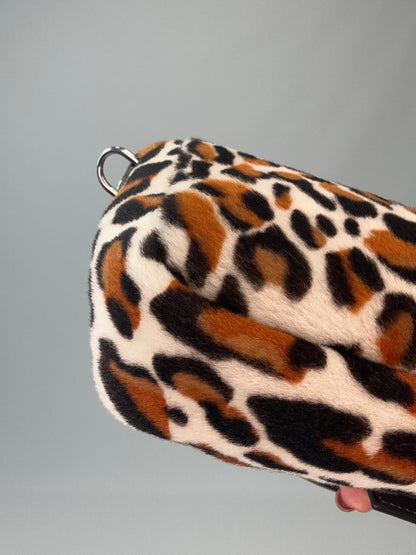 Fendi Leopard Print Pony Hair Baguette