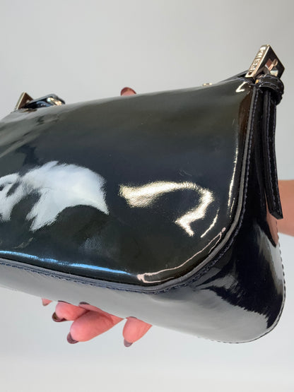 Fendi Mamma Baguette Patent Leather - Teal