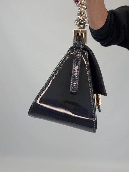 Fendi Mamma Baguette Patent Leather - Teal