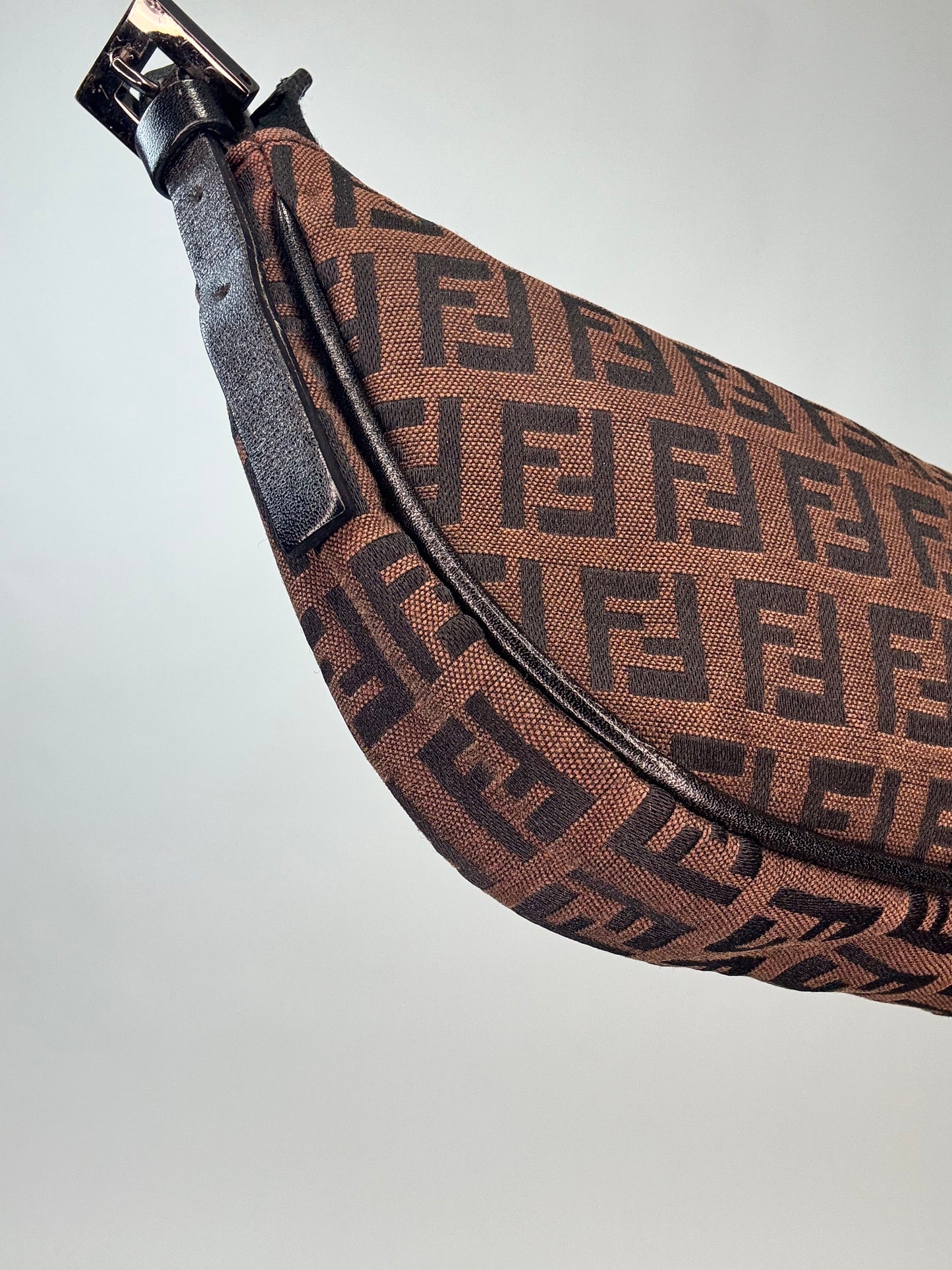 Fendi Zucca Half Moon Pochette