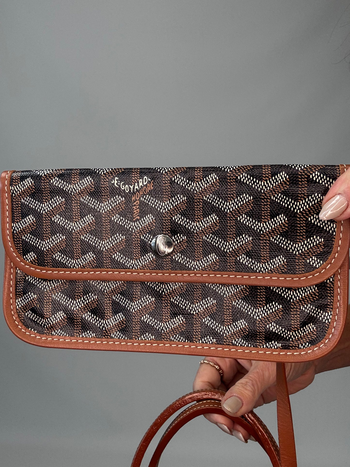 Goyard St Louis PM With Pouch - Black / Brown