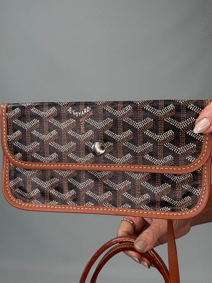 Goyard St Louis PM With Pouch - Black / Brown