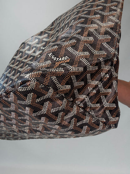 Goyard St Louis PM With Pouch - Black / Brown