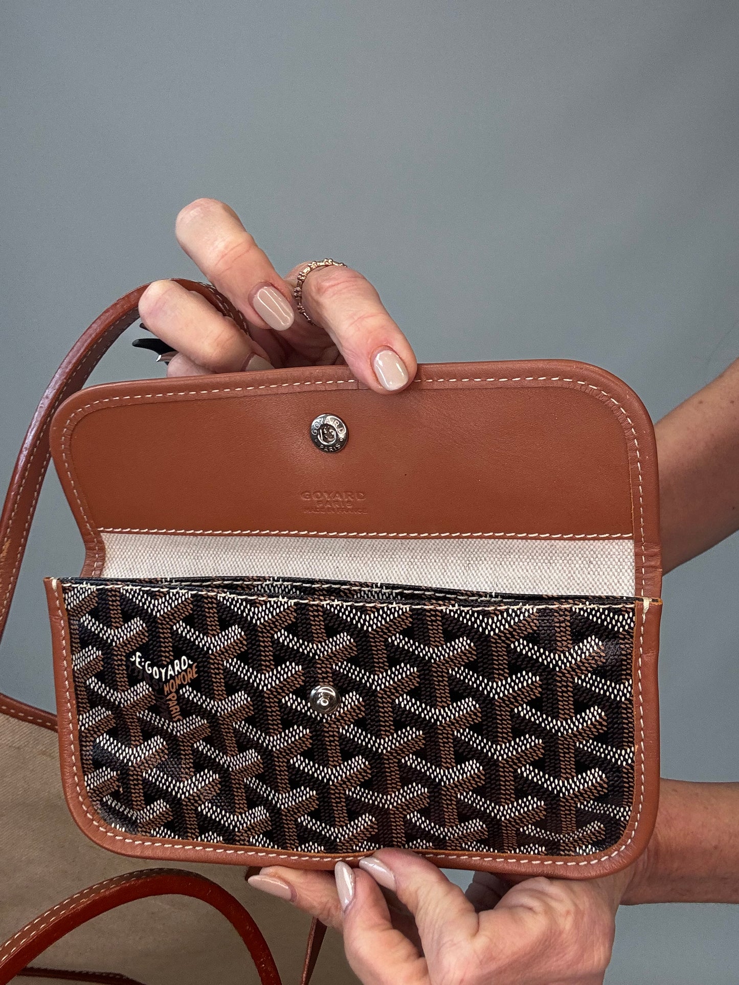 Goyard St Louis PM With Pouch - Black / Brown