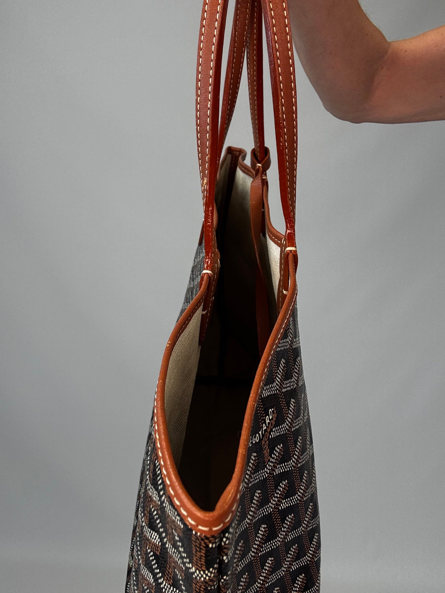 Goyard St Louis PM With Pouch - Black / Brown