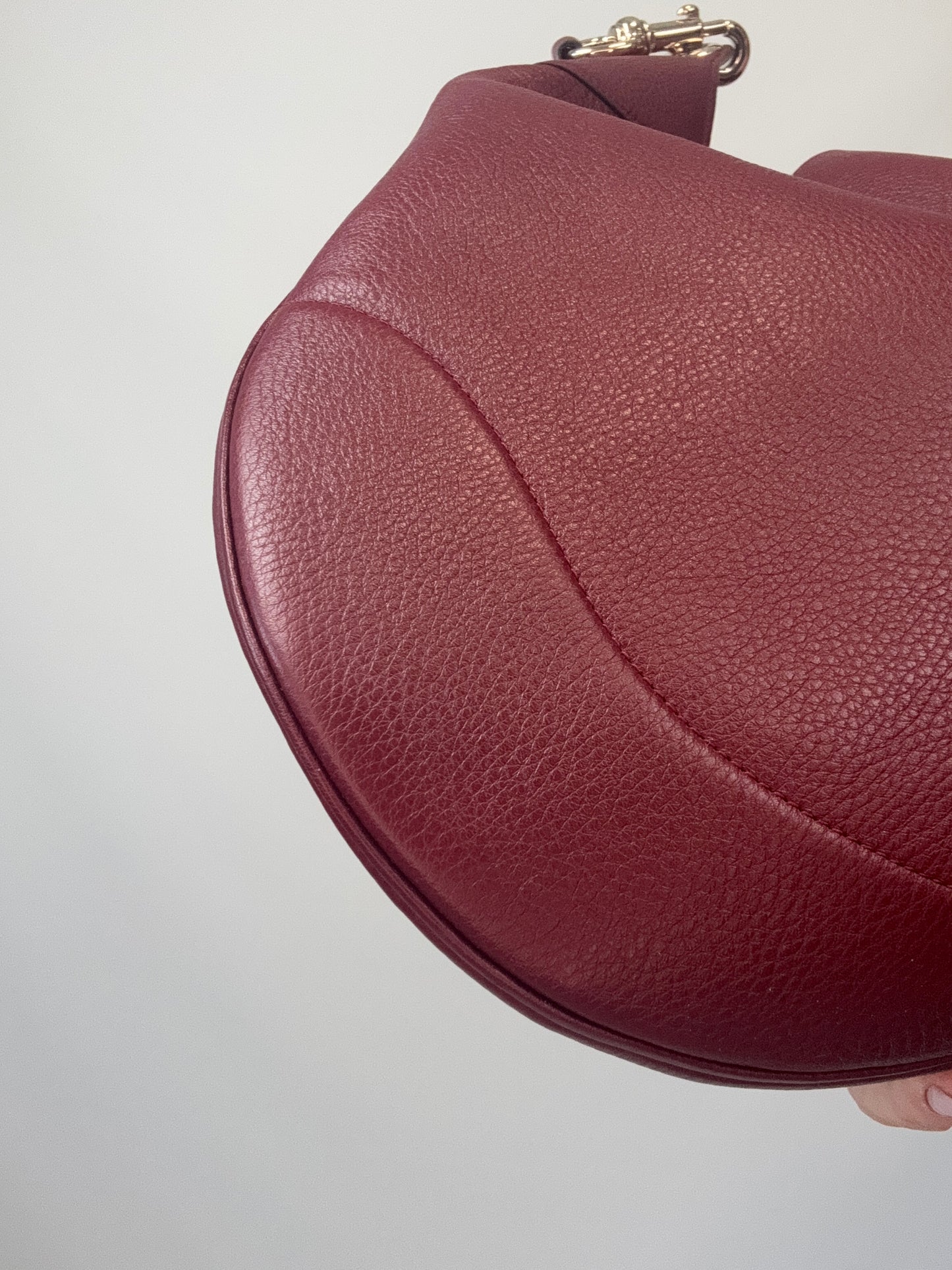 Gucci B Large Hobo Bag front left bottom corner