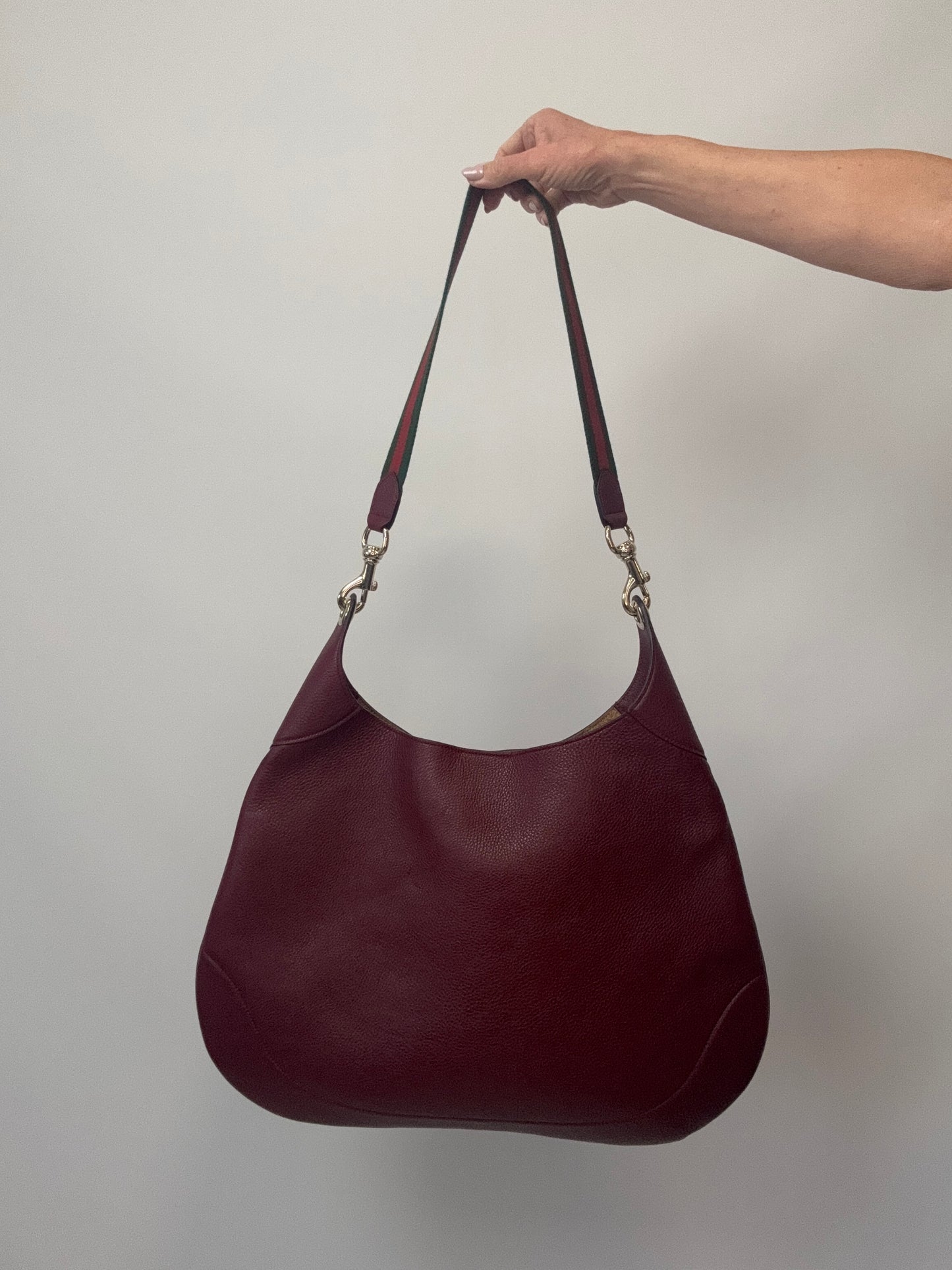 Gucci B Large Hobo Bag with additional strap