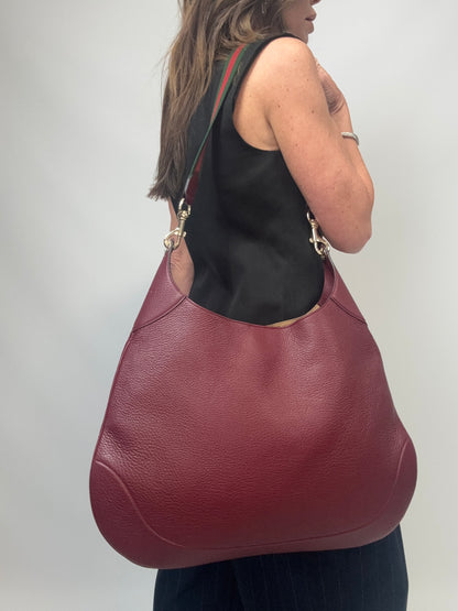 Gucci B Large Hobo Bag modeled