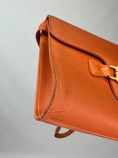 Gucci 1955 Horsebit Leather Bag- Burnt Orange - Vintage