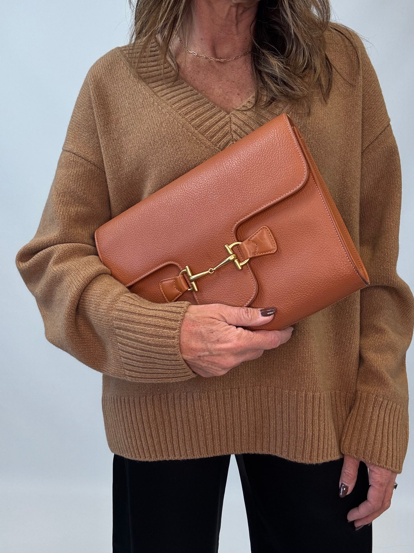 Gucci 1955 Horsebit Leather Bag- Burnt Orange - Vintage