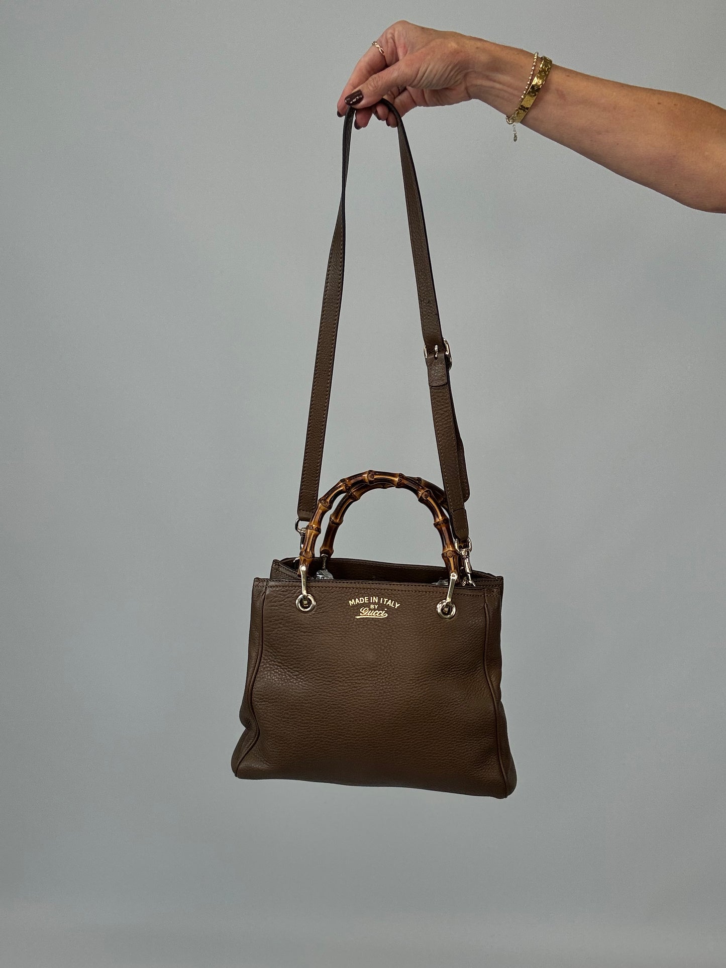 Gucci Bamboo Shopper Tote -Brown