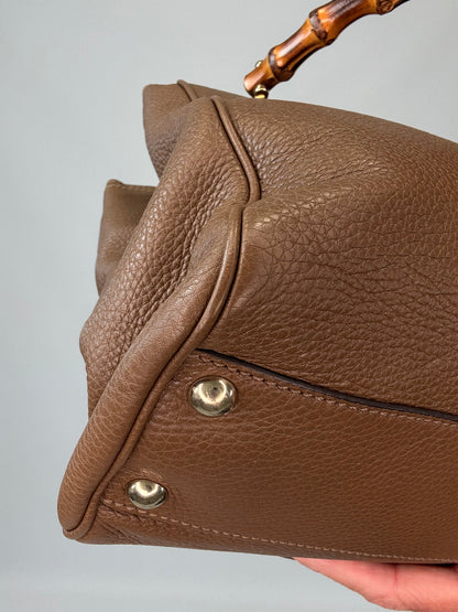 Gucci Bamboo Shopper Tote -Brown